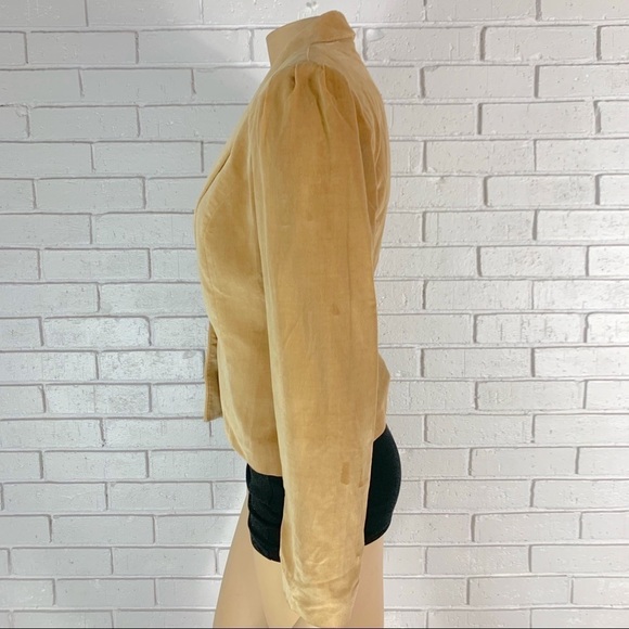 MJ Concepts Vintage Tan Women’s Blazer - Picture 6 of 8